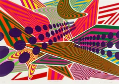 Sara Hughes, Data Attraction I, screenprint, 14/25
