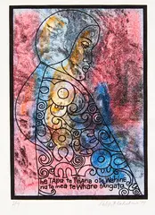 he Tapu te Tinana by Robyn Kahukiwa, colour lithograph, 2/7, sold Feb 2018
