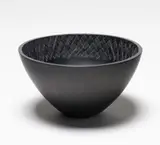 Layla Walter, Open Bowl with Woven Interior (Black)