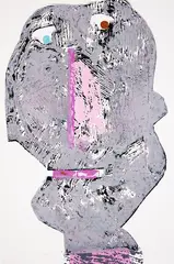 Gordon Crook, Untitled – head, monoprint, 1/4