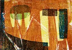 Brian Carmody, Untitled, woodblock print