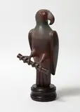 Warren Viscoe, Parrot, carved and painted wood