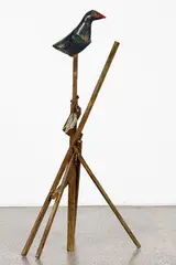 Pukeko, Porphyrio Melanotus, Swamp Hen by Greer Twiss, bronze, paint and lead, offered Feb 2018