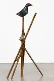 Greer Twiss, Pukeko, Porphyrio Melanotus, Swamp Hen, bronze, paint and lead