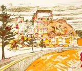 Ian Mackintosh, Oriental Parade, Wellington, lithograph