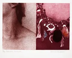 Marion’s Necklace by Carole Shepheard, etching, 8/50, sold Feb 2018