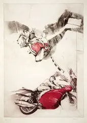 J. Mockett, Spa 63, etching, 5/12