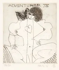 Torso by Pat Hanly, etching, 20/30, offered Feb 2018