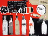 Rob Tucker, Belmont Liquor, mixed media on board