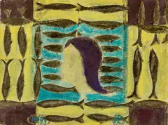 Tony Lane, From the Sea, gouache on rice paper