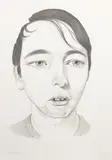 Peter Stichbury, Portrait of the Artist's Brother, graphite on paper