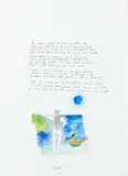 John Pule, An angel paused to show me the way, ink and watercolour on paper