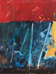 Stratified Sample by Matt Arbuckle, oil on board, offered Dec 2017