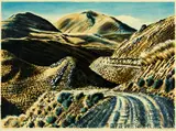 South Side, Dansey’s Pass by Dick Frizzell, lithograph, 44/50, sold Dec 2017