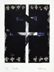 Purple by Ralph Hotere, lithograph, 10/20, offered Dec 2017