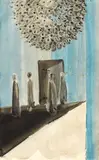 Ralph Hotere, Drawing for Baxter’s Temptation of Oedipus, watercolour