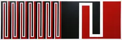 Darryn George, Moko # 2, oil on canvas