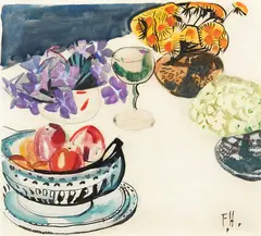 Still Life by Frances Hodgkins, watercolour on paper, offered Dec 2017