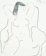 Untitled by Ralph Hotere, ink on paper, offered Dec 2017
