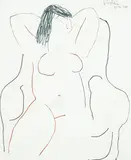 Ralph Hotere, Untitled, ink on paper