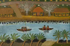 Untitled by Teuane Ann Tibbo, oil on board, sold Dec 2017