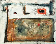 Untitled by Martin Bradley, oil on canvas, sold Dec 2017