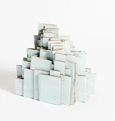Ruth Thomas-Edmond, Untitled – Green Heap, acrylic on cardboard