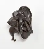 Ben Pearce, Untitled, carved wood with stain