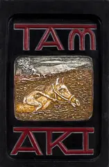 Tamaki by Denis O’Connor, engraved and burnished slate with pigment, offered Dec 2017