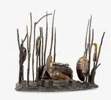 Paul Dibble, French Sticks (Woman on Couch), cast bronze, 1/3