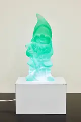 Gnome by Gregor Kregar, cast glass and lightbox, sold Dec 2017