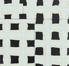 Untitled by Graham Fletcher, enamel on board, offered Dec 2017