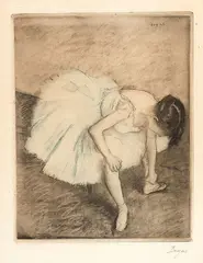 La danseuse by Edgar Degas, etching, sold Dec 2017