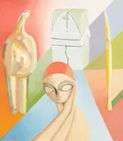 Jane Perry, Remember Brancusi, Amy, oil on canvas