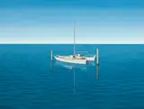 Stephen Howard, Calm Blue, oil on board