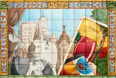 Madrid by Graham Percy, ink, graphite and crayon on paper, sold Dec 2017