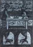 Graham Percy, The Alchemical Allotment, ink on paper
