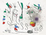 Homage to Picasso by Joan Miró, lithograph, 35/90, offered Dec 2017