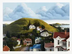 Peter Siddell, Passing Clouds 1985, screenprint, 4/16