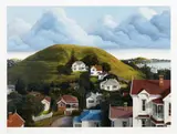 Peter Siddell, Passing Clouds 1985, screenprint, 4/16