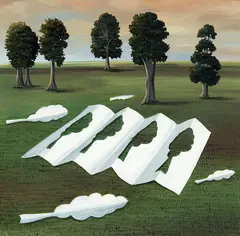 Candi Dentice, Cut-Out (Detail), oil on paper