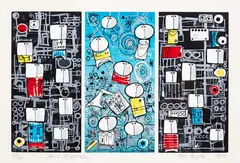 Jazz Triptych by Ted Dutch, screenprint, 39/50, sold Dec 2017