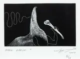 Bill Hammond, Bone Eagle C, lithograph, 5/25
