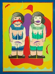 At the Beach by Donald Sinclair Driver, silkscreen print, offered Dec 2017