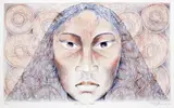 Robyn Kahukiwa, My Tapu Head, colour lithograph, 41/49