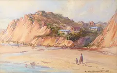 Adele Younghusband, Untitled – Coastal Scene, watercolour