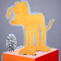 Denys Watkins, Brown Dog, acrylic on canvas