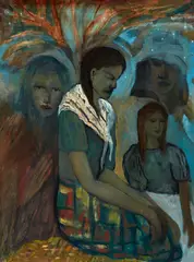 Strong Women by Star Gossage, oil on board, sold Nov 2017