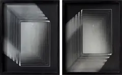 Andrew Beck, Glass Strata, gelatin silver prints, diptych