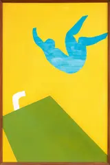 Jan Nigro, High Dive II, oil on board